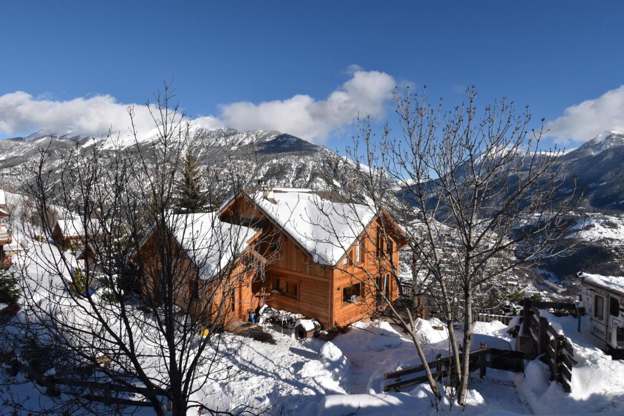 Chalet Serre Chevalier Avec Vue Exceptionnelle Пюи-Сен-Пьер Экстерьер фото